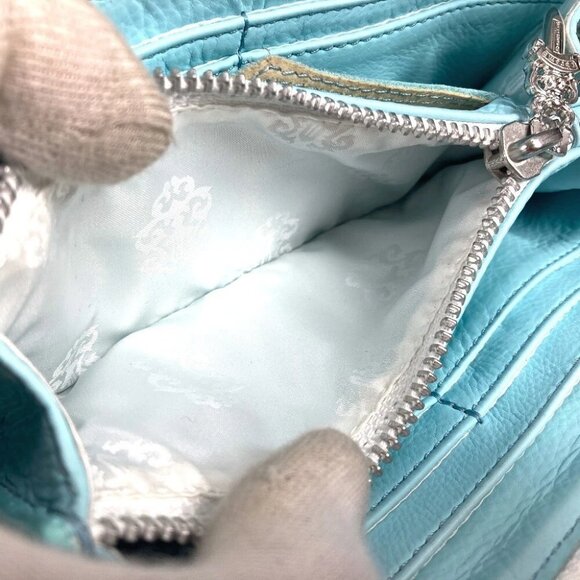 CHROME HEARTS REC ZIP 3PTCH 3 CEMETERY CLOTH PATCH Zip Around Long Wallet - Picture 11 of 15